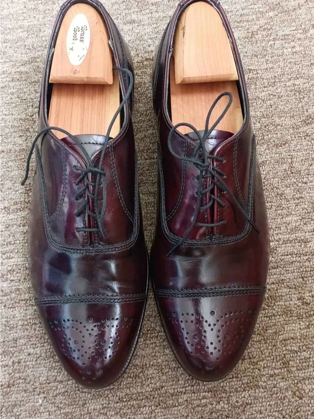 Dexter made in USA leather sole men's dress shoes size 10